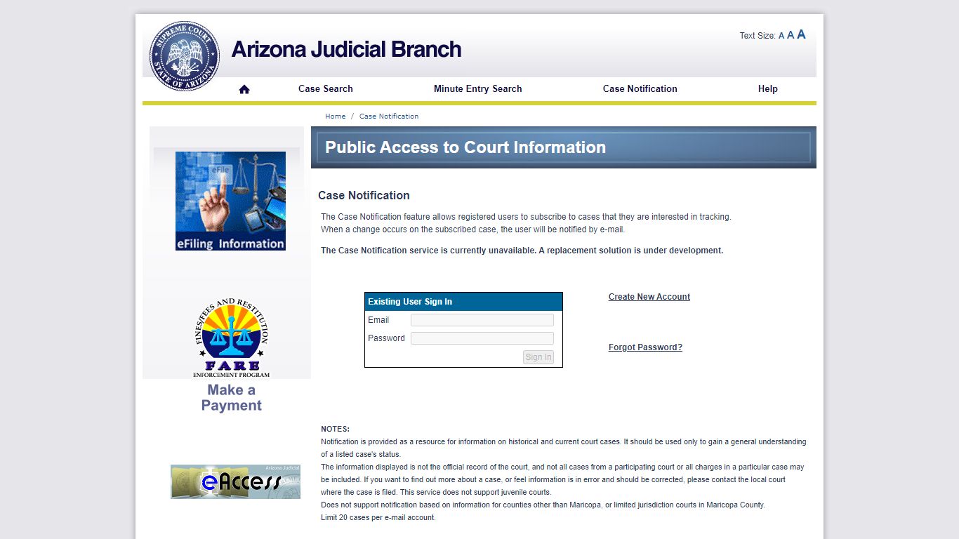 Public Access to Court Information - apps.supremecourt.az.gov